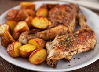 Pollo al forno con patate ricettasprint.it
