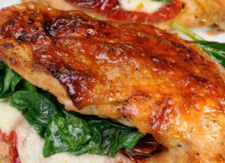 Pollo ripieno di spinaci mozzarella pomodori - Ricettasprint.it