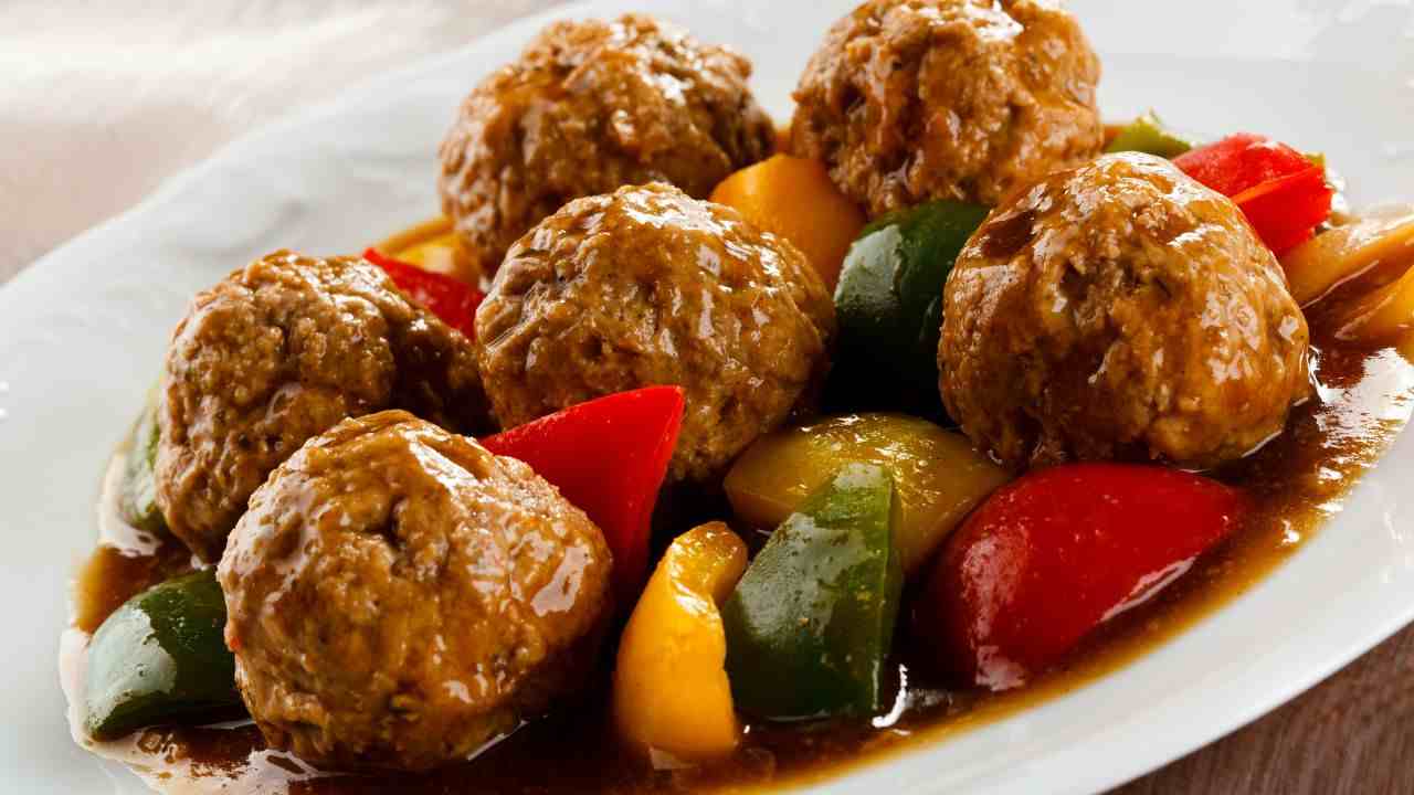 Polpette con i peperoni