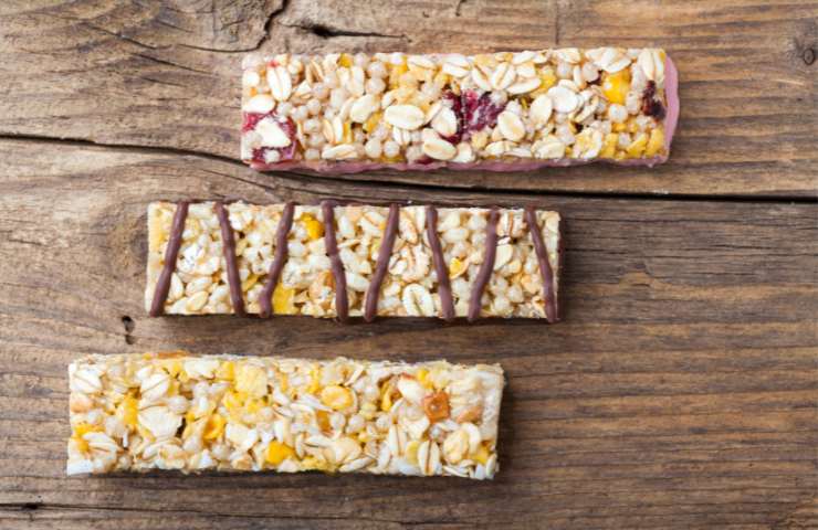 Tre barrette ai cereali