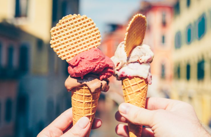 Due coni gelato artigianali