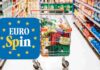 Un carrello al supermercato ed il logo di Eurospin