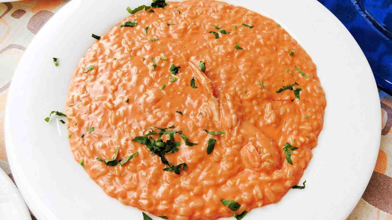 Risotto alla crema di scampi 23082025 ricettasrint.it