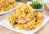 Risotto con pollo al curry
