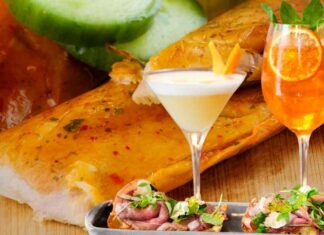 Della trota affumicata ed una portata da aperitivo