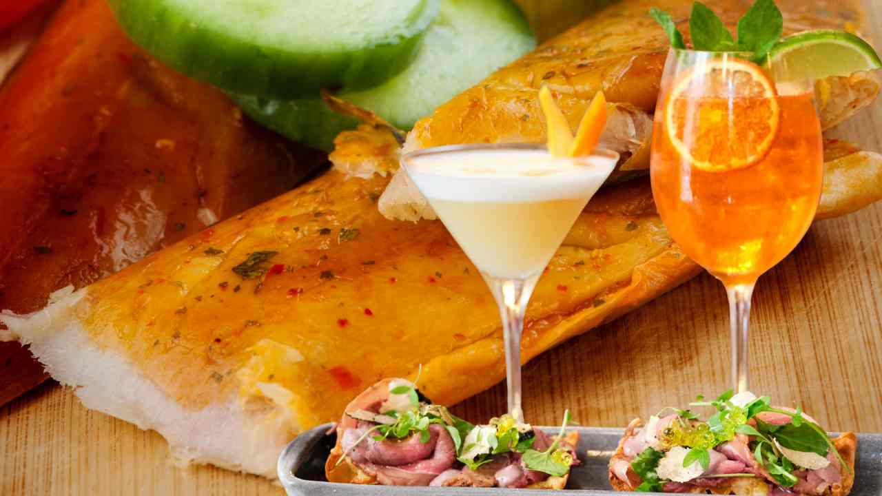 Della trota affumicata ed una portata da aperitivo