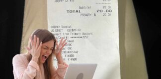 Uno scontrino ed una donna arrabbiata