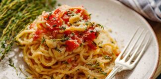Spaghetti ai pomodori gratinati