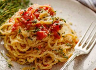 Spaghetti ai pomodori gratinati