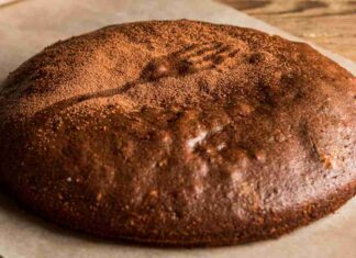 Torta acqua e cacao in padella