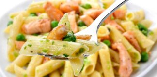 pasta salmone e piselli ricettasprint