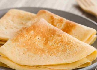 Crespelle bianche, verdi e rosa