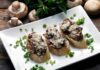 Crostini con crema di funghi