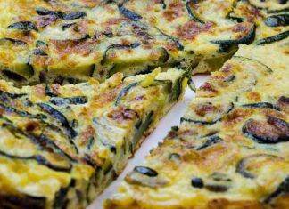 Frittata di zucchine e feta ricettasprint.it