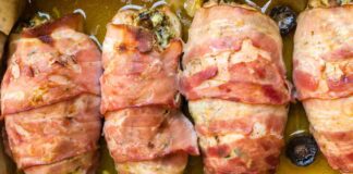 Metto insieme carne e salumi per un involtino al bacio, viene su un cremina niente male Involtino di carne