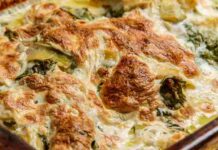 Parmigiana, si, certo e chi rinuncia, ma bianca di carciofi, il piatto vegetariano che non ti aspetti Parmigiana bianca di carciofi. ricettasprint.it