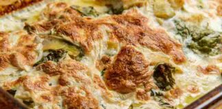 Parmigiana bianca di carciofi. ricettasprint.it