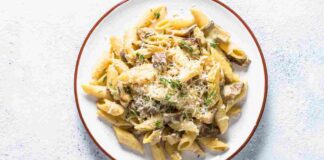 Pasta cremosa limone e zucchine. ricettasprint.it