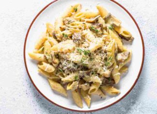 Pasta cremosa limone e zucchine. ricettasprint.it