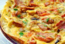Piatto fatto con peperone pancetta e parmigiano - RicettaSprint