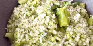 Risotto con verdure e salumi