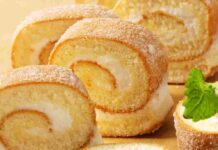 Da quando preparo il rotolo alla crema per merenda come questo | lo possono mangiare tutti, intolleranti compresi Rotolo con la crema pasticcera