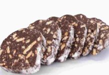 Salame di cioccolato leggerissimo