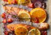 Salmone all'arancia e limone con pomodoro - Ricettasprint.it