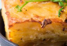 Sformato di patate e peperoni al forno