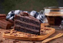 Torta caprese al cioccolato. ricettasprint.it