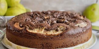 Torta cioccolato e pere - RicettaSprint