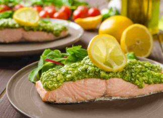 filetti di salmone con crema di verdure ricettasprint.it