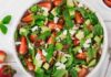 insalata di avocado fragole e feta ricettasprint.it