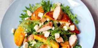 pollo con le pesche e miele ricettasprint.it