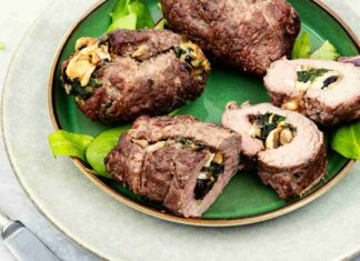 polpettone farcito con spinaci e scamorza ricettasprint.it