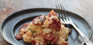 risotto con carne e verdure