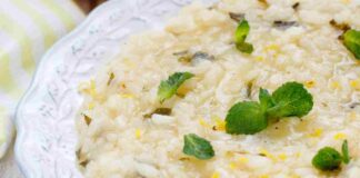 risotto al limone e burrata ricettasprint.it