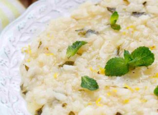 risotto al limone e burrata ricettasprint.it