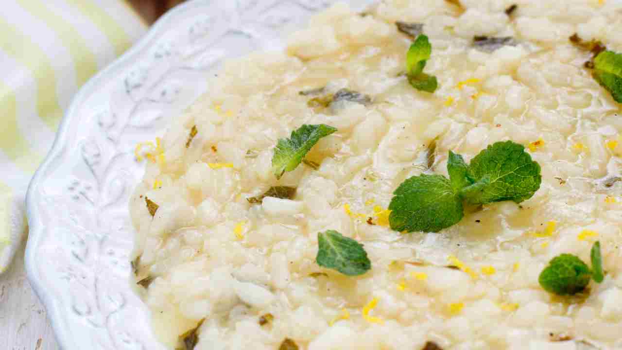 risotto al limone e burrata ricettasprint.it