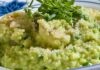 risotto con pesto di rucola e mandorle ricettasprint.it