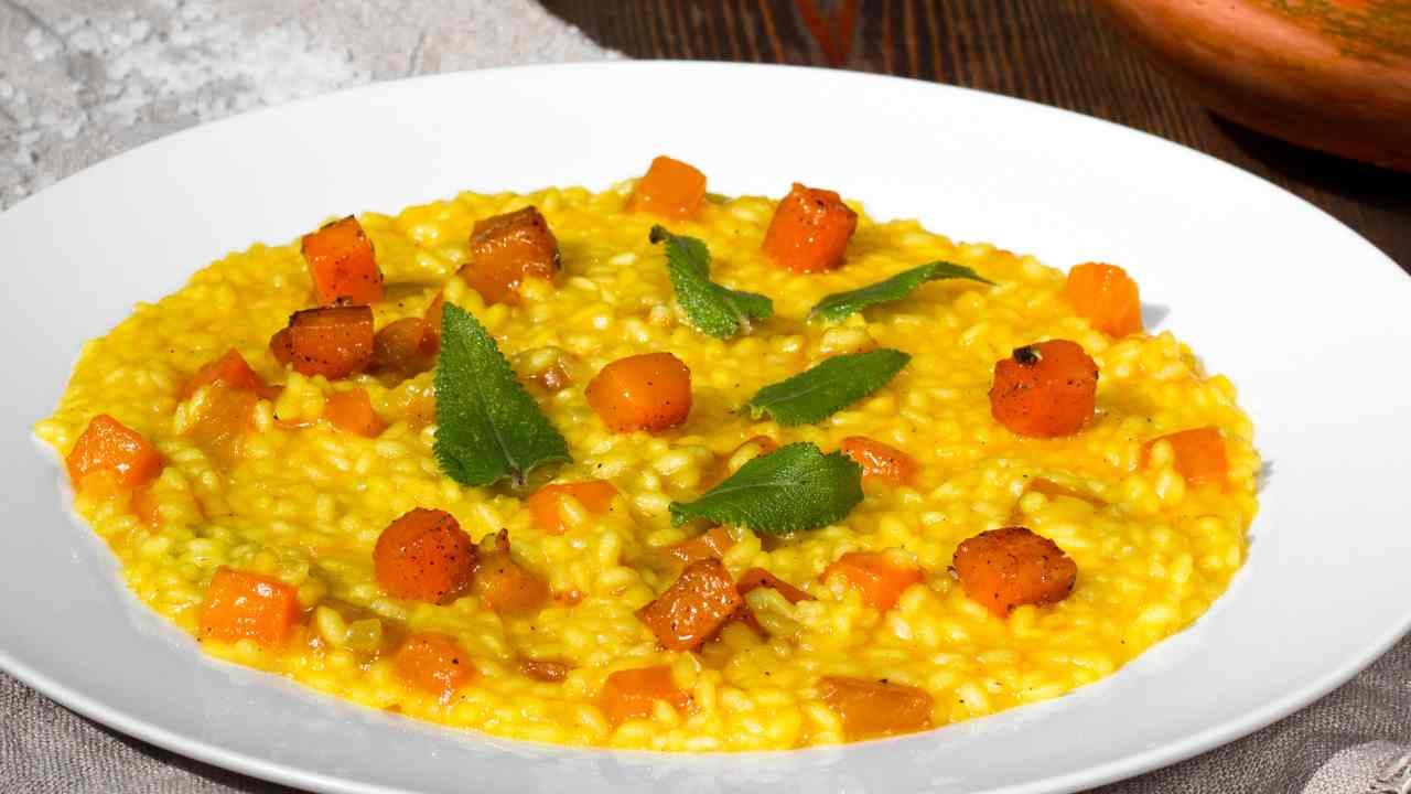 risotto zucca zafferano ricettasprint