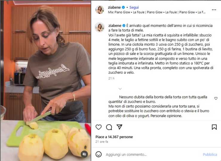 torta di mele benedetta parodi ricettasprint
