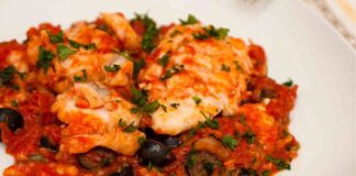 Baccalà al pomodoro e olive - Ricettasprint.it