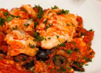 Baccalà al pomodoro e olive - Ricettasprint.it