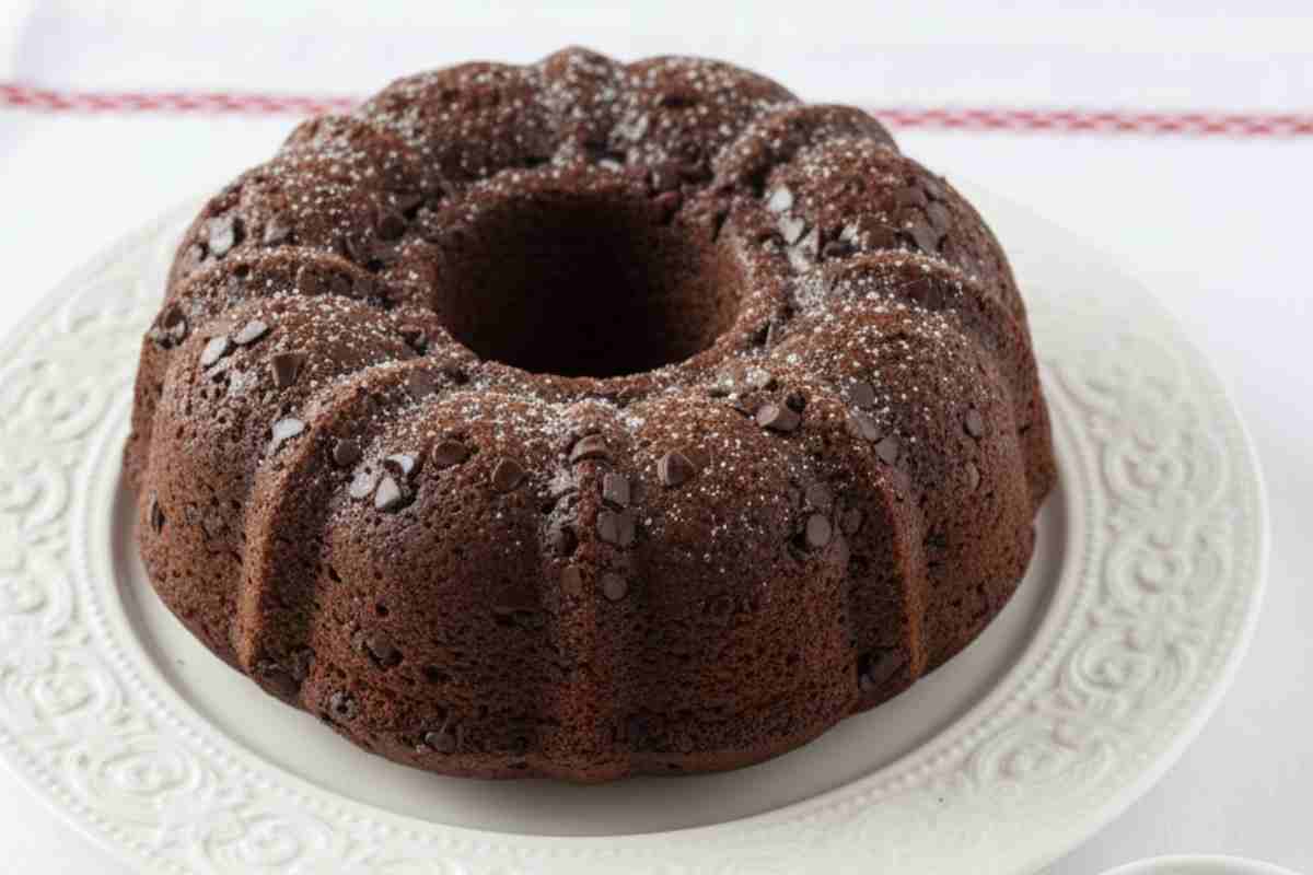 Ciambella morbidissima al doppio cioccolato ricettasprint