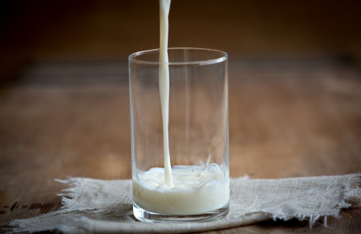 Un bicchiere di latte