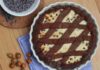 Crostata al cacao con ripieno di ricotta e gocce di cioccolato: non chiedo di più Crostata al cacao con ripieno di ricotta