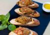 Crostoni con crema di melanzane