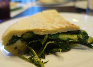 Focaccia e cime di rapa