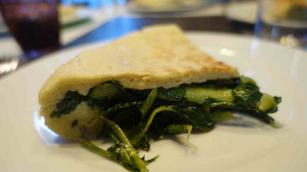 Focaccia e cime di rapa